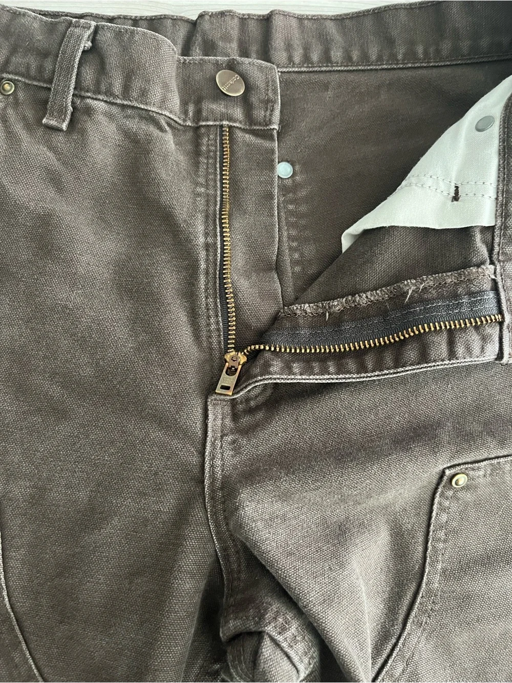 Carhartt 31-30 Brown Carpenter Pants